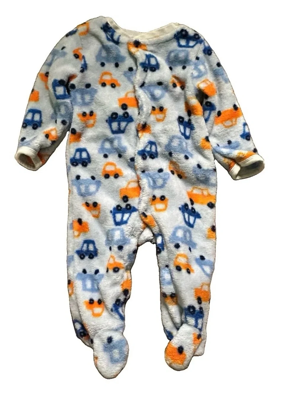 Baby Boy Fleece Footie Pajamas Cars Stripes, Dinosaurs Size 0-3 Months